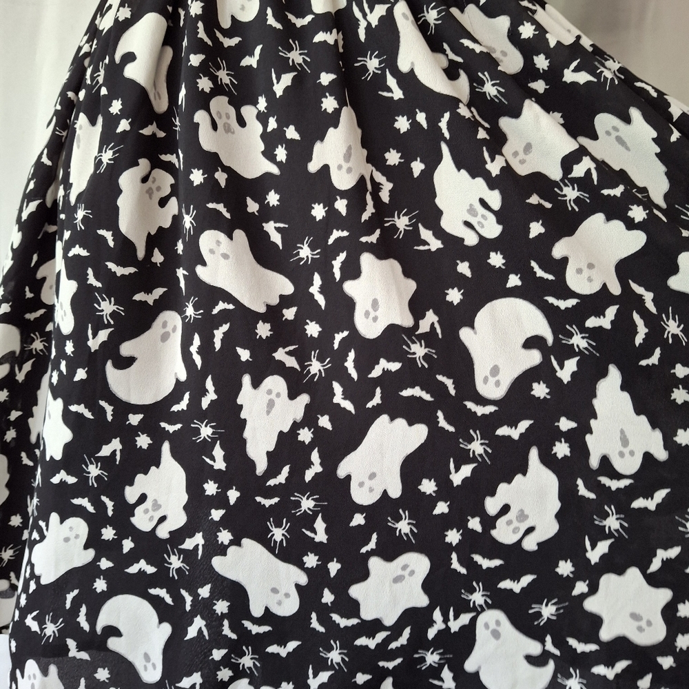 Modcloth Halloween Ghost Skirt Sz M - Picture 4 of 10